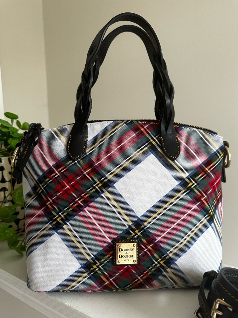 Dooney & Bourke Tartan Plaid Celeste Satchel